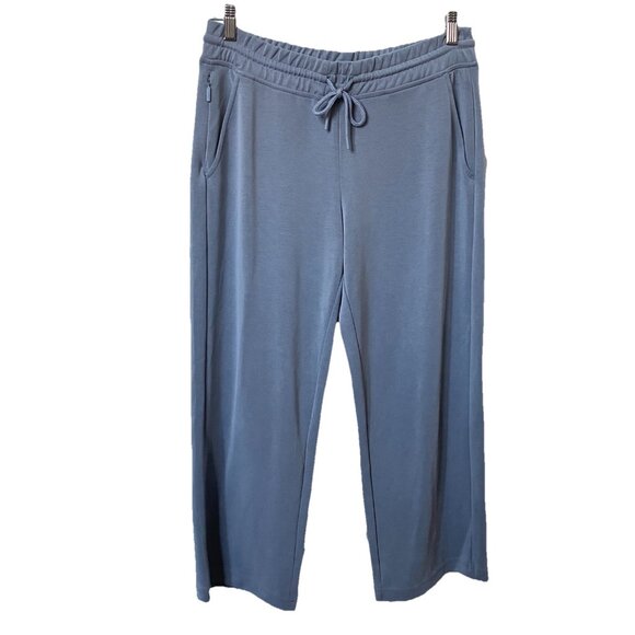 Athleta Seasoft Mid Rise Straight Crop Pants Womens Gray Outdoor Runnning - Picture 1 of 9